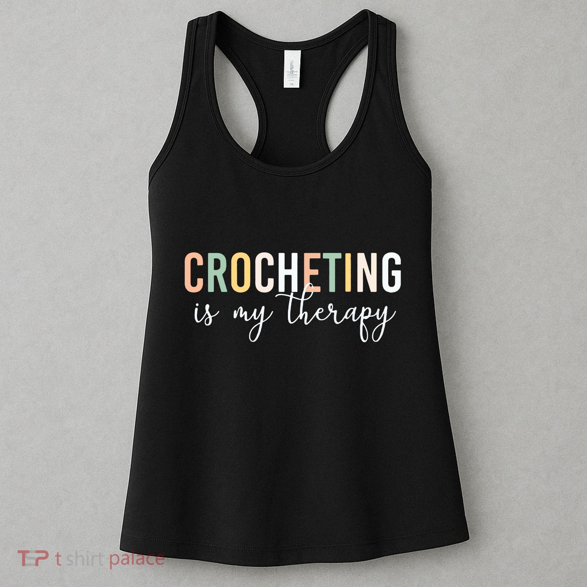 Crocheting Is My Therapy Women's Tank Top