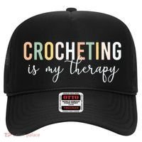 Crocheting Is My Therapy Hat thumb 0