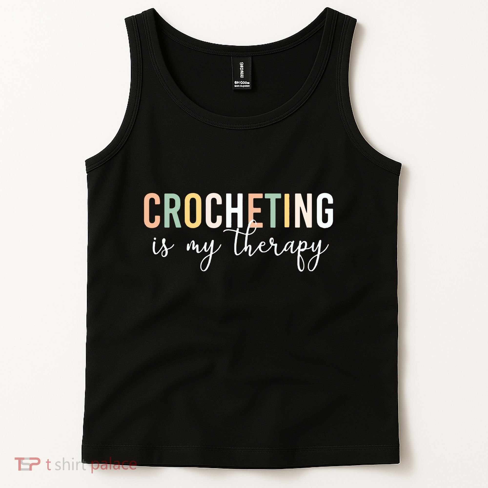 Crocheting Is My Therapy Tank Top