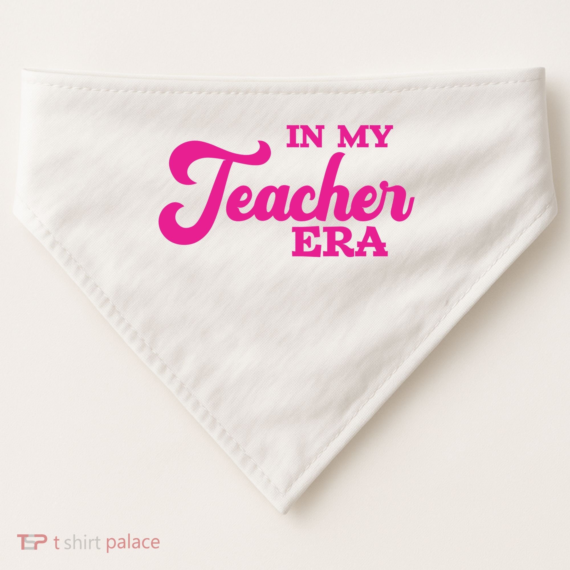 Cute In My Teacher Era School USA-Made Doggie Bandana