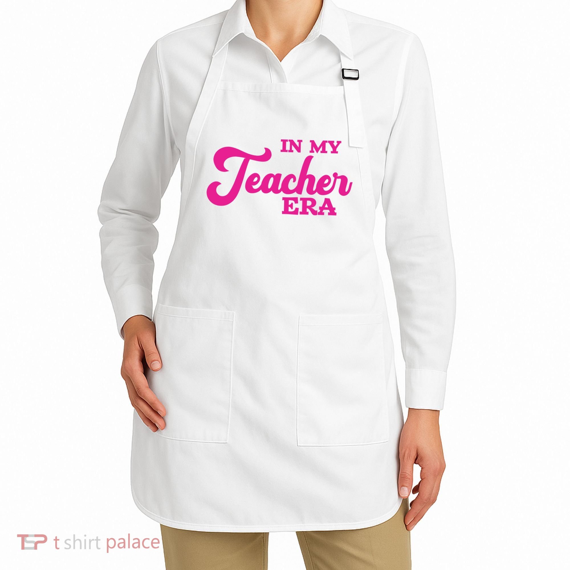 Cute In My Teacher Era School Apron