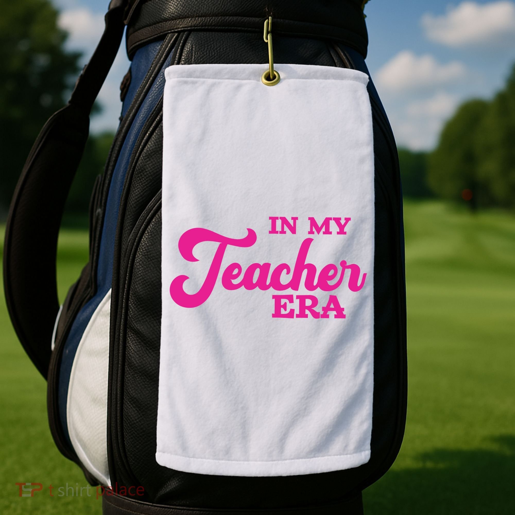 Cute In My Teacher Era School Golf Towel
