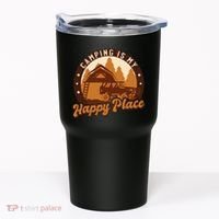 Camping Is My Happy Place Retro Tumbler thumb 0