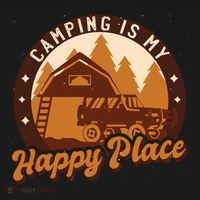 Camping Is My Happy Place Retro Visor thumb 3