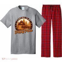 Camping Is My Happy Place Retro Pajama Set thumb 0