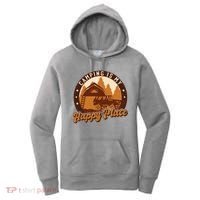 Camping Is My Happy Place Retro Women's Hoodie thumb 0