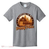 Camping Is My Happy Place Retro Kids T-Shirt thumb 0