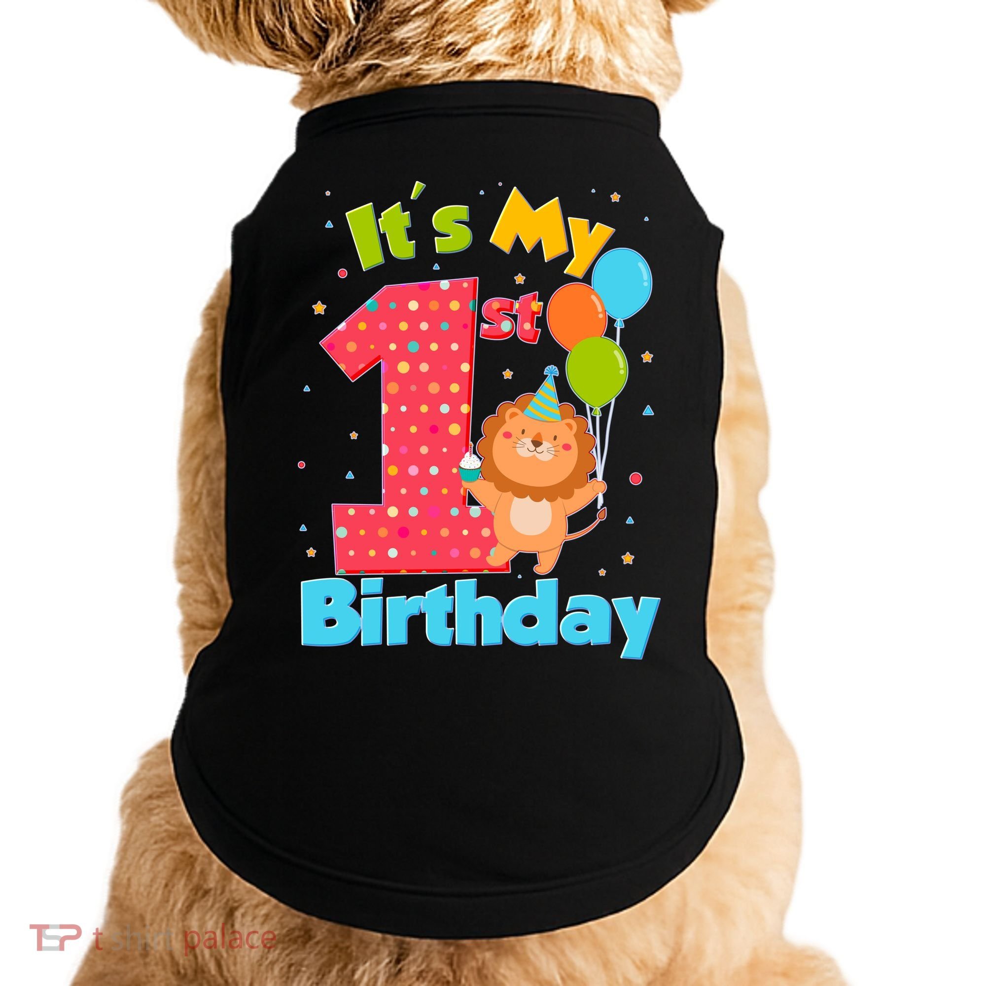 Cute It's My First 1st Birthday Doggie Tank