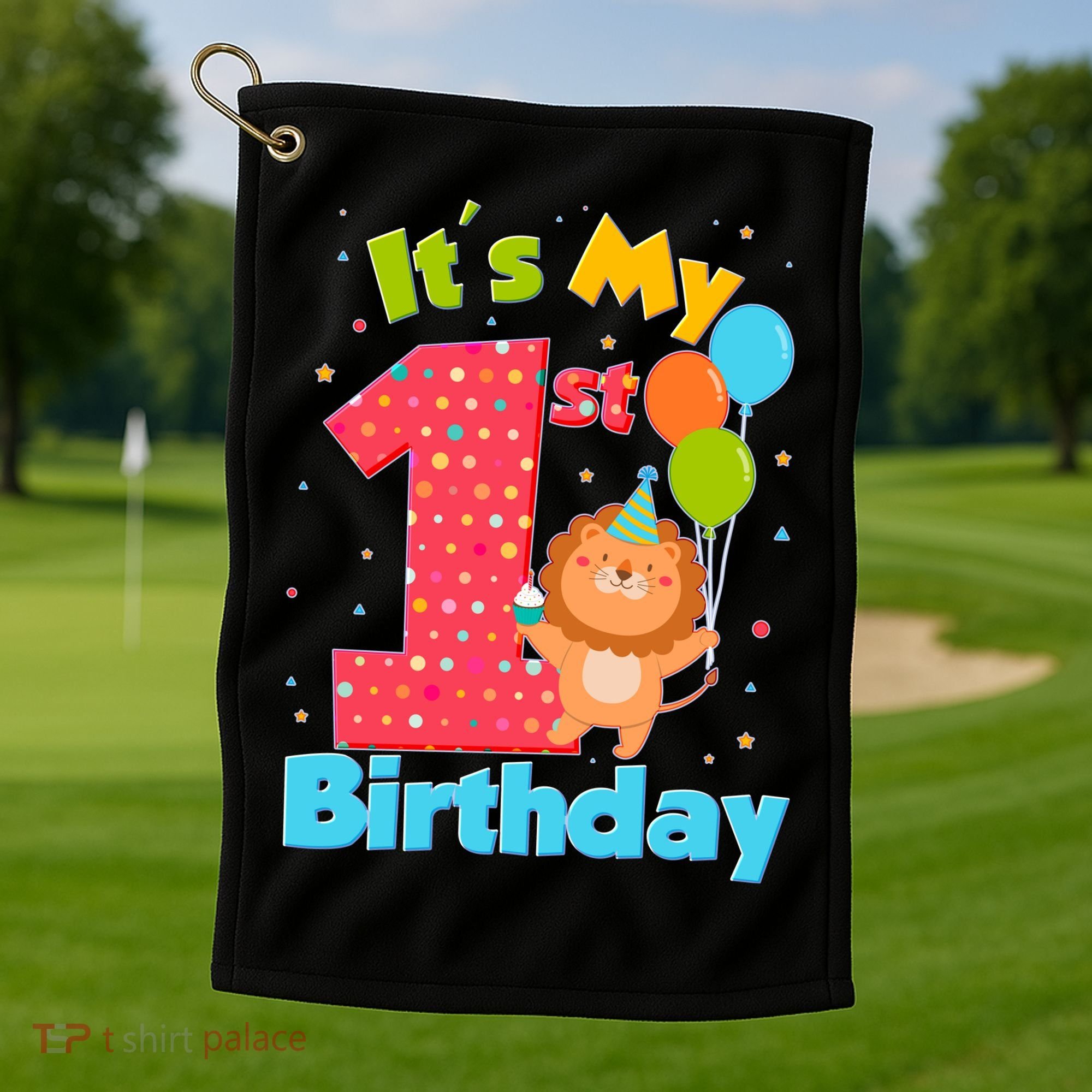 Cute It's My First 1st Birthday Golf Towel