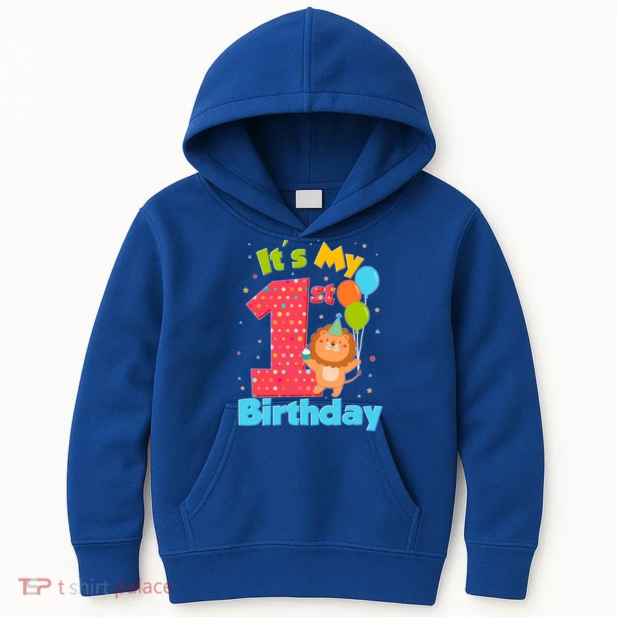 Cute It's My First 1st Birthday Kids Hoodie