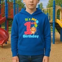 Cute It's My First 1st Birthday Kids Hoodie thumb 2