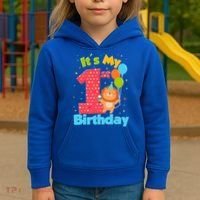 Cute It's My First 1st Birthday Kids Hoodie thumb 3