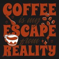 Coffee Is My Escape From Reality Caffeine Lover Backpack thumb 2