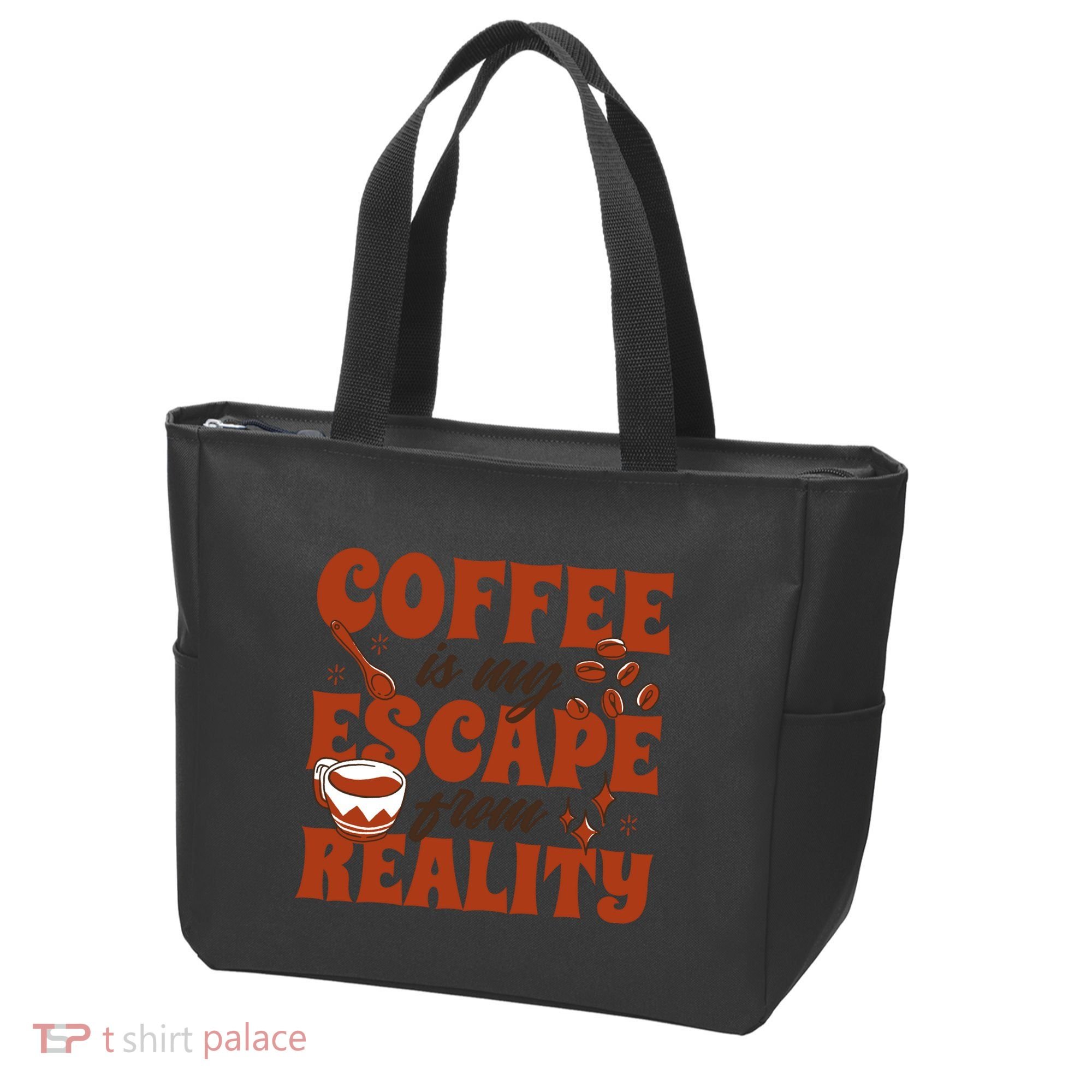 Coffee Is My Escape From Reality Caffeine Lover Tote Bag