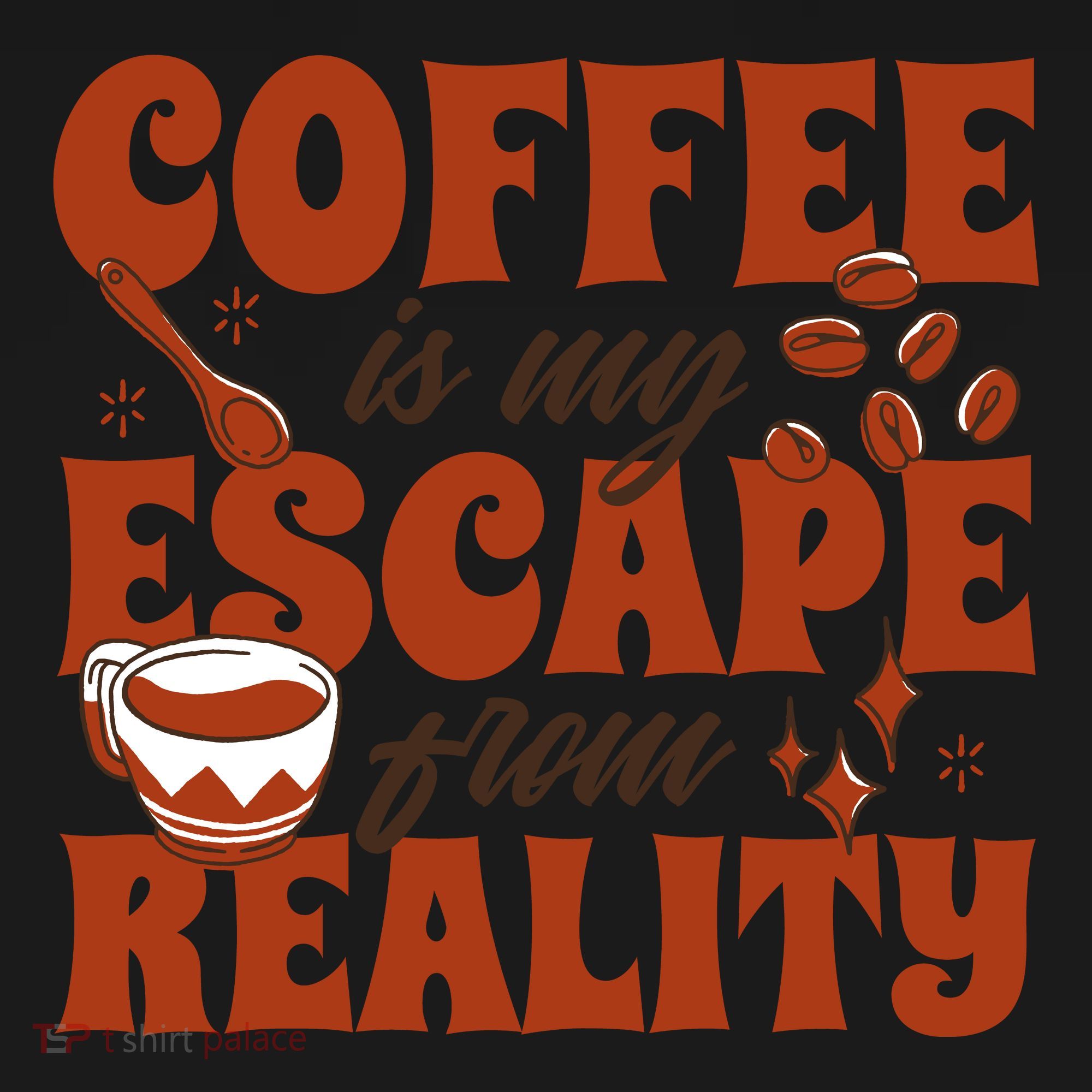 Coffee Is My Escape From Reality Caffeine Lover Tote Bag