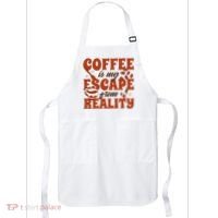 Coffee Is My Escape From Reality Caffeine Lover Apron thumb 0