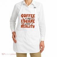 Coffee Is My Escape From Reality Caffeine Lover Apron thumb 2