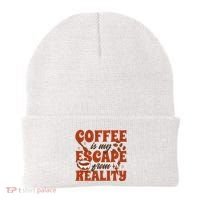 Coffee Is My Escape From Reality Caffeine Lover Beanie thumb 0