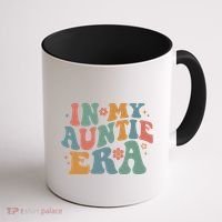 Cute In My Auntie Era Fun Aunt Coffee Mug thumb 1