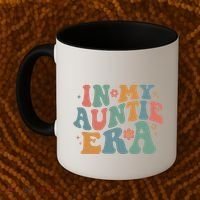 Cute In My Auntie Era Fun Aunt Coffee Mug thumb 2