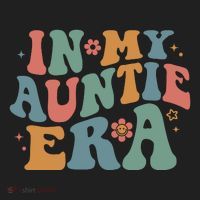 Cute In My Auntie Era Fun Aunt Golf Towel thumb 3