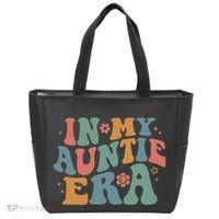 Cute In My Auntie Era Fun Aunt Tote Bag thumb 0