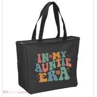 Cute In My Auntie Era Fun Aunt Tote Bag thumb 2
