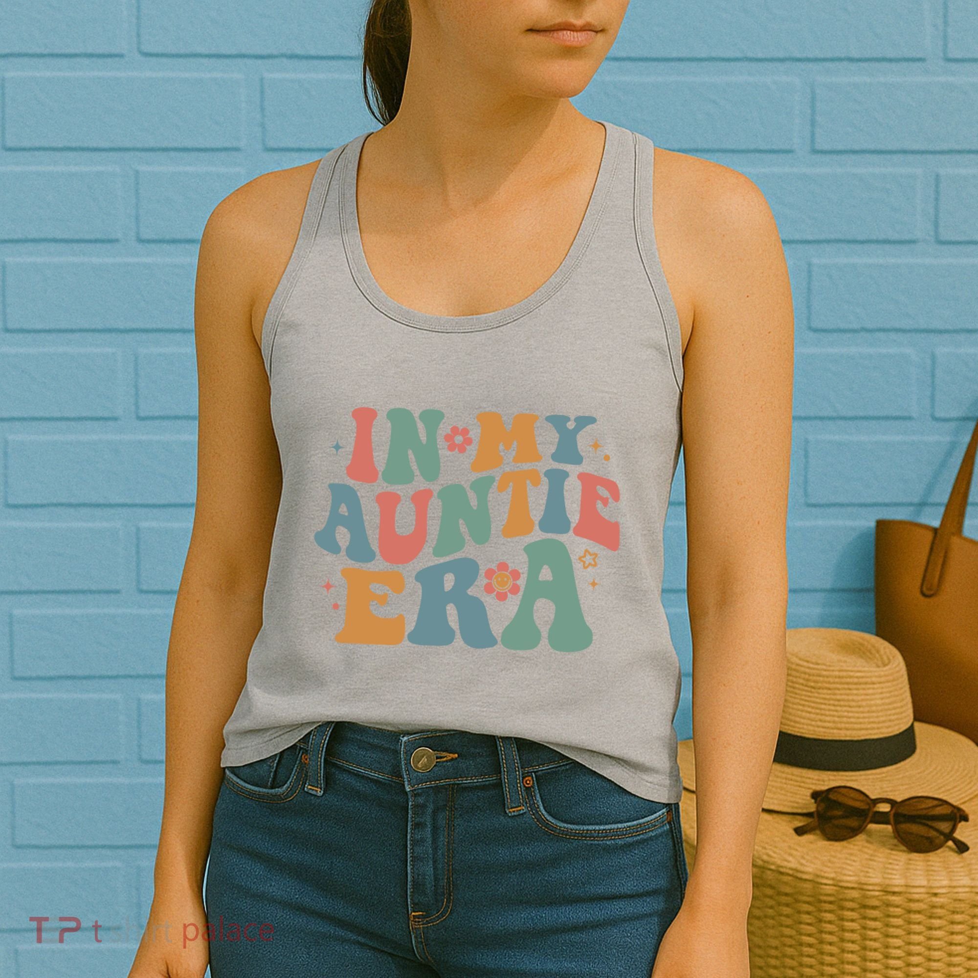 Cute In My Auntie Era Fun Aunt Women's Tank Top