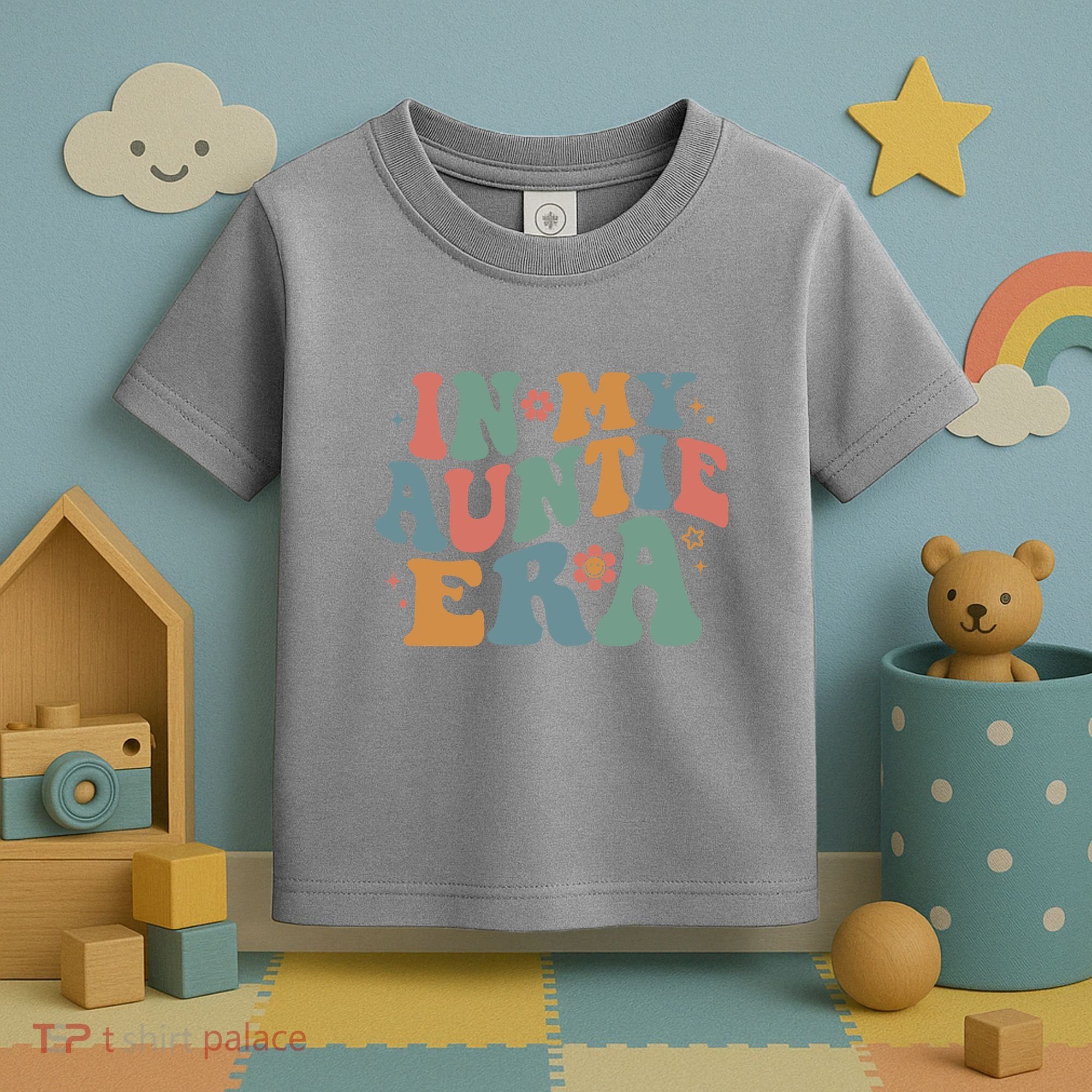 Cute In My Auntie Era Fun Aunt Toddler T-Shirt