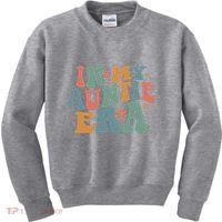 Cute In My Auntie Era Fun Aunt Kids Sweatshirt thumb 0