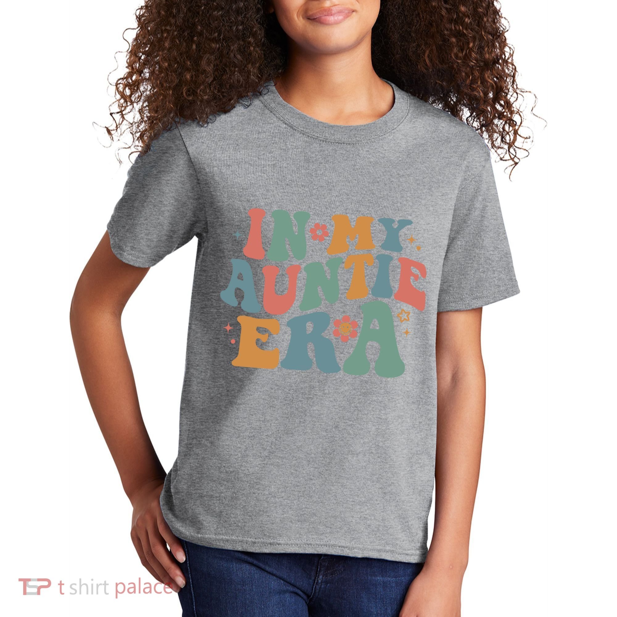 Cute In My Auntie Era Fun Aunt Kids T-Shirt