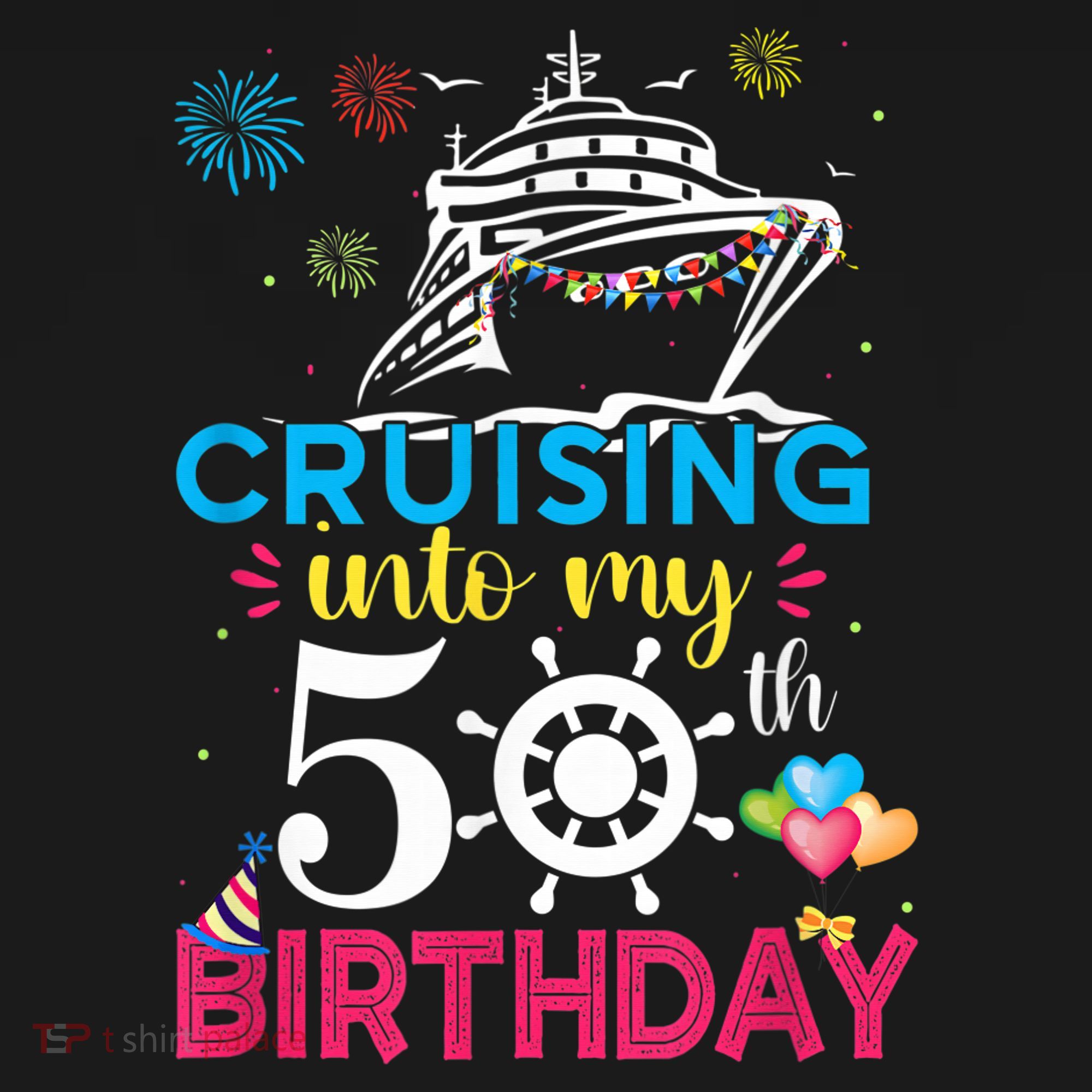 Cruising Into My 50th Birthday Cruise Party Cruise Crew Ornament