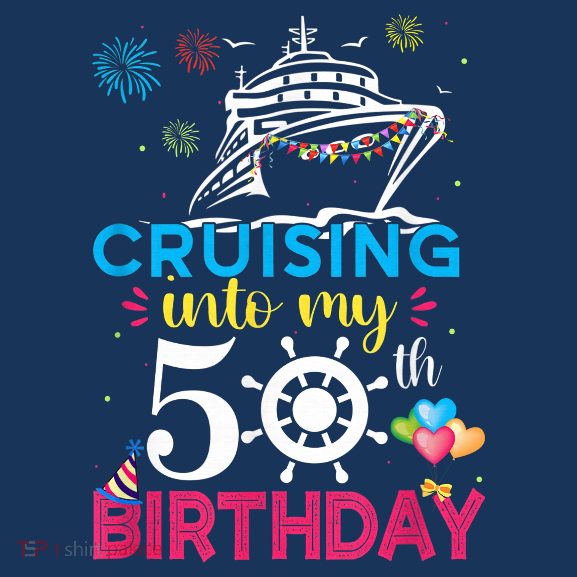 Cruising Into My 50th Birthday Cruise Party Cruise Crew Apron
