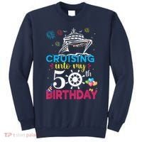 Cruising Into My 50th Birthday Cruise Party Cruise Crew Sweatshirt thumb 0