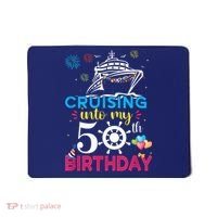 Cruising Into My 50th Birthday Cruise Party Cruise Crew Mousepad thumb 0