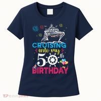 Cruising Into My 50th Birthday Cruise Party Cruise Crew Women's T-Shirt thumb 0