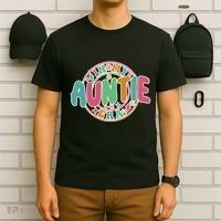 Colorful In My Auntie Era Fun Aunt T-Shirt thumb 6