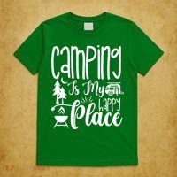 Camping Is My Happy Place Funny Camping T-Shirt thumb 5