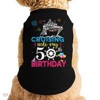 Cruising Into My 50th Birthday Cruise Party Doggie Tank thumb 0