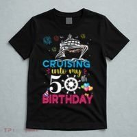 Cruising Into My 50th Birthday Cruise Party T-Shirt thumb 5