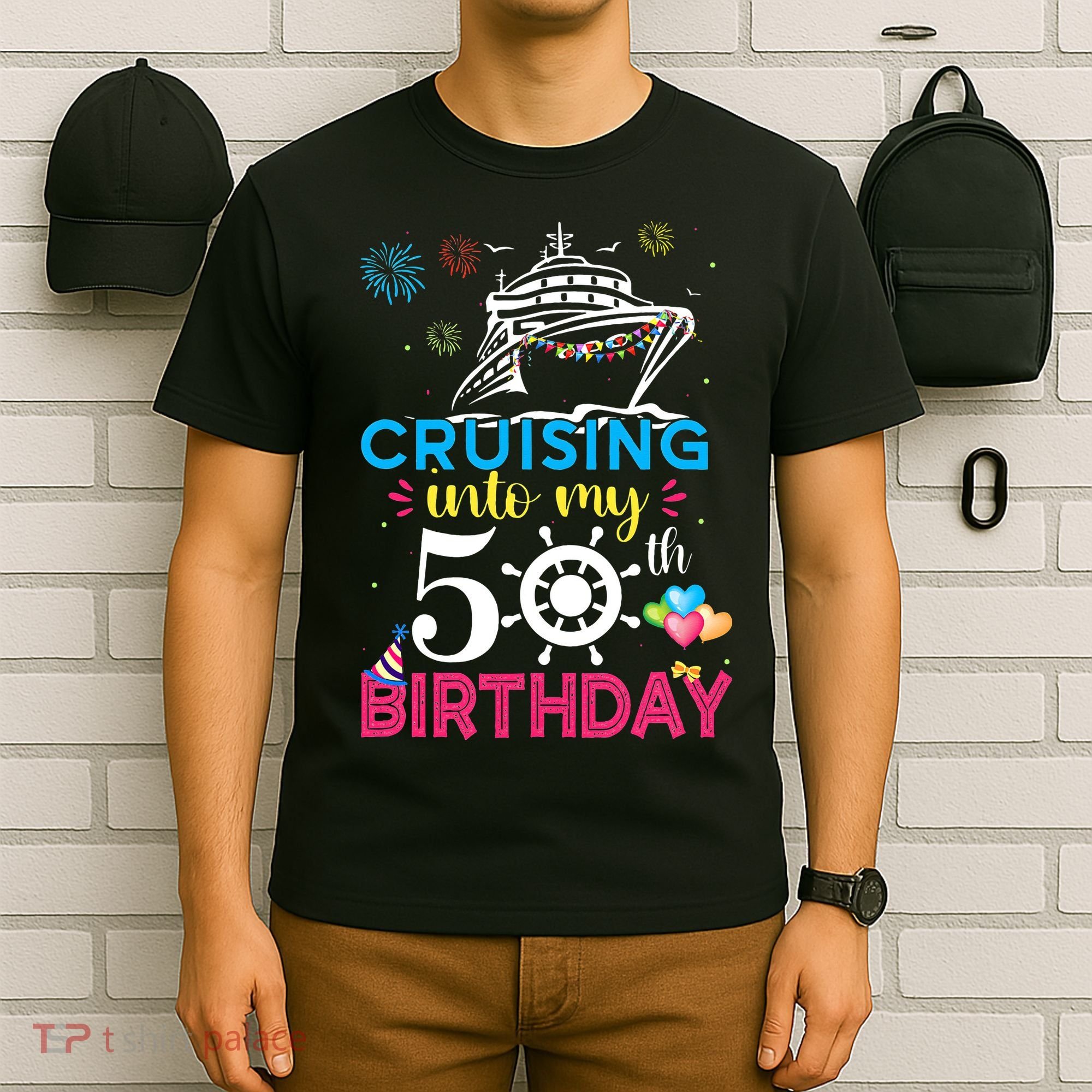 Cruising Into My 50th Birthday Cruise Party T-Shirt