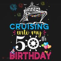 Cruising Into My 50th Birthday Cruise Party Women's Hoodie thumb 2