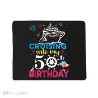 Cruising Into My 50th Birthday Cruise Party Mousepad thumb 0