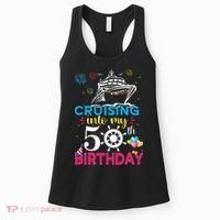 Cruising Into My 50th Birthday Cruise Party Women's Tank Top thumb 0