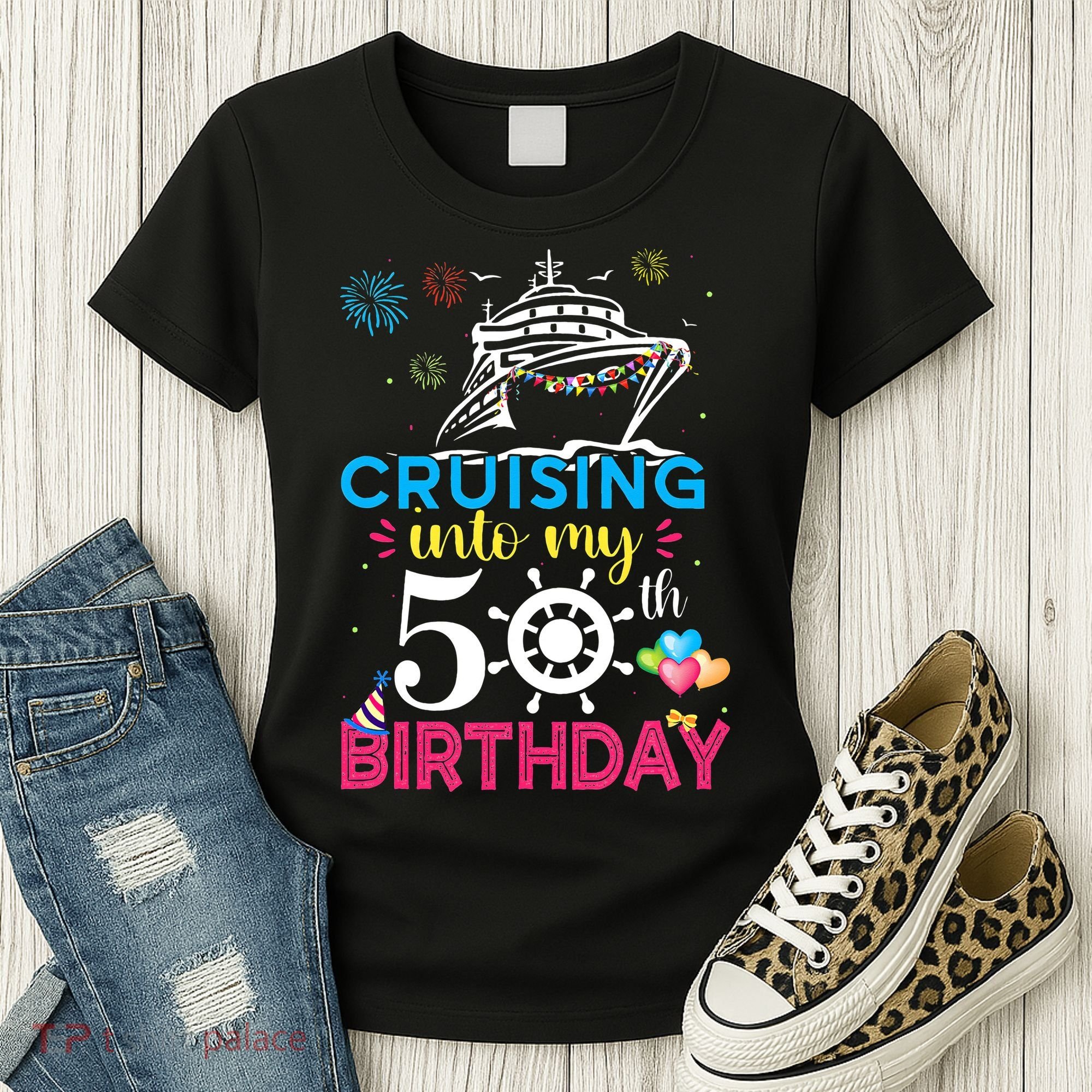 Cruising Into My 50th Birthday Cruise Party Women's T-Shirt