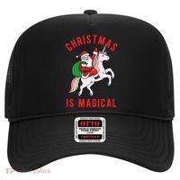 Christmas Is Magical Unicorn Santa Claus Hat thumb 0