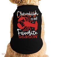 Crawfish Is My Favorite Season Lobster Crayfish Yabbies Meaningful Gift Doggie Tank thumb 0