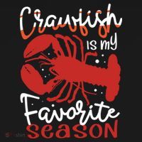 Crawfish Is My Favorite Season Lobster Crayfish Yabbies Meaningful Gift USA-Made Doggie Bandana thumb 2