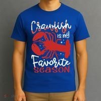 Crawfish Is My Favorite Season Lobster Crayfish Yabbies Meaningful Gift T-Shirt thumb 3