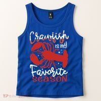 Crawfish Is My Favorite Season Lobster Crayfish Yabbies Meaningful Gift Tank Top thumb 2